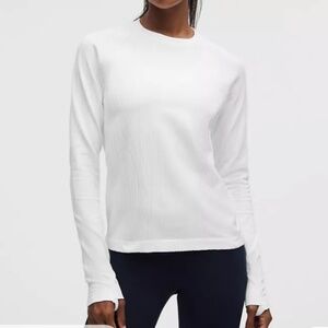 LULULEMON Rest Less Variegated Ribbed Pullover.